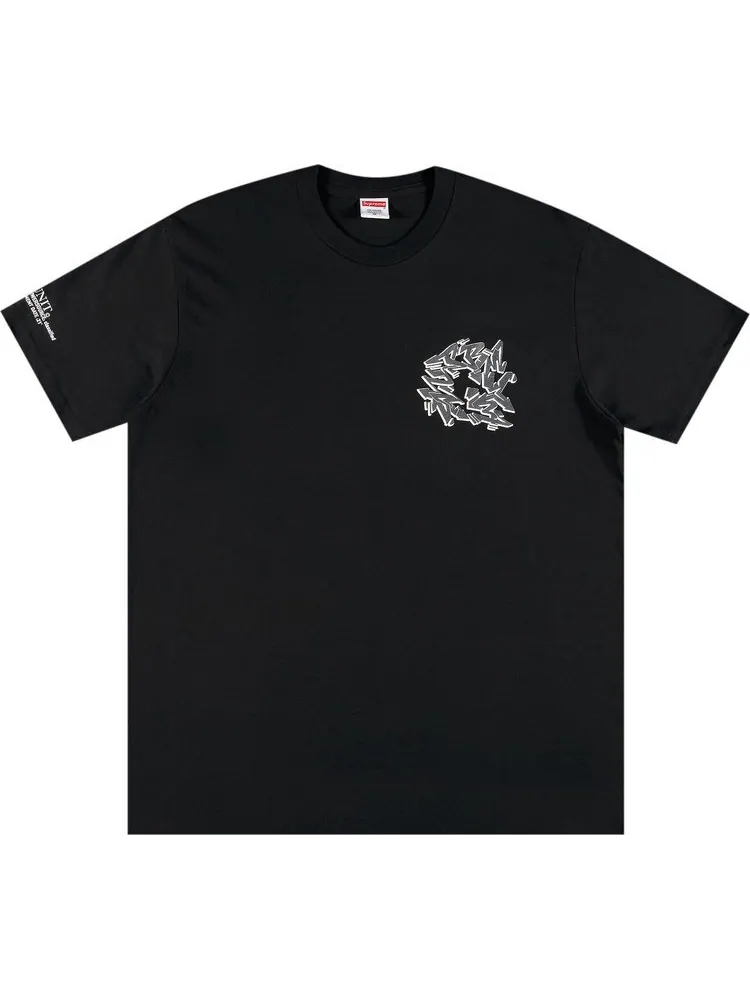 Футболка Supreme Support Unit Tee 'Black' — изображение 1 из 3, черный