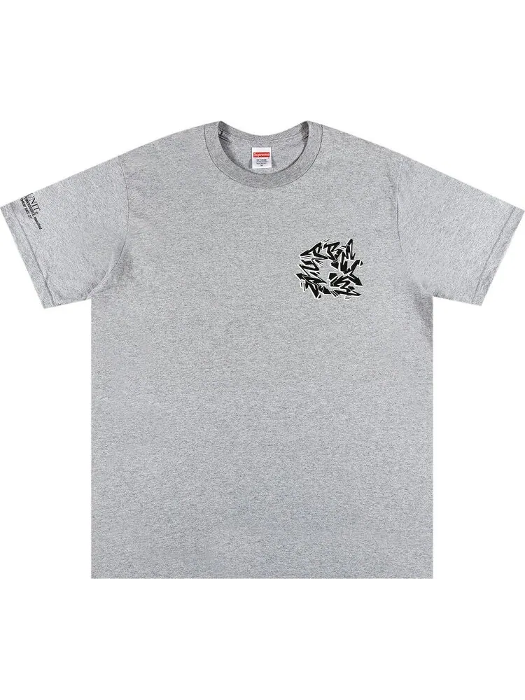 Футболка Supreme Support Unit Tee 'Heather Grey' — изображение 1 из 3, серый