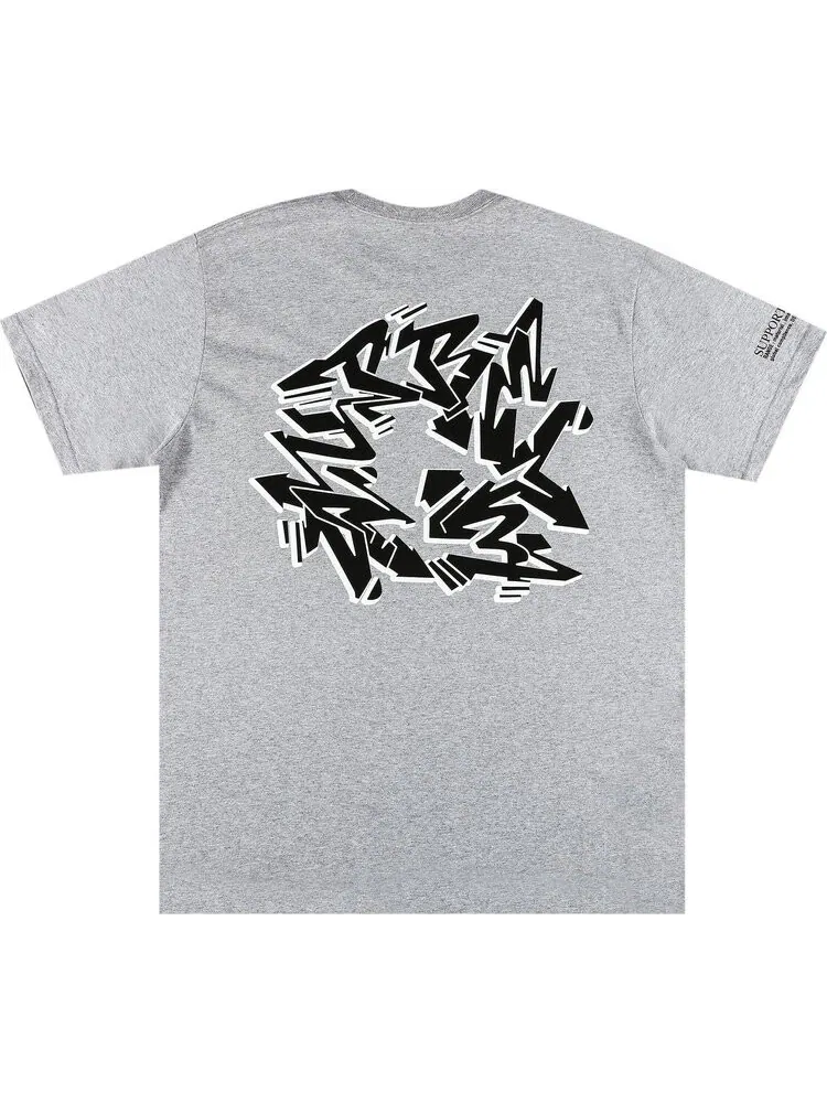 Футболка Supreme Support Unit Tee 'Heather Grey' — изображение 2 из 3, серый