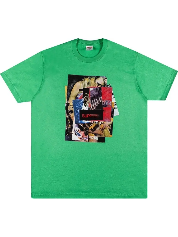 Футболка Supreme Stack Tee 'Green' — изображение 1 из 2, зеленый