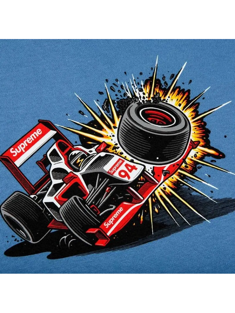Футболка Supreme Crash — изображение 2 из 2, синий