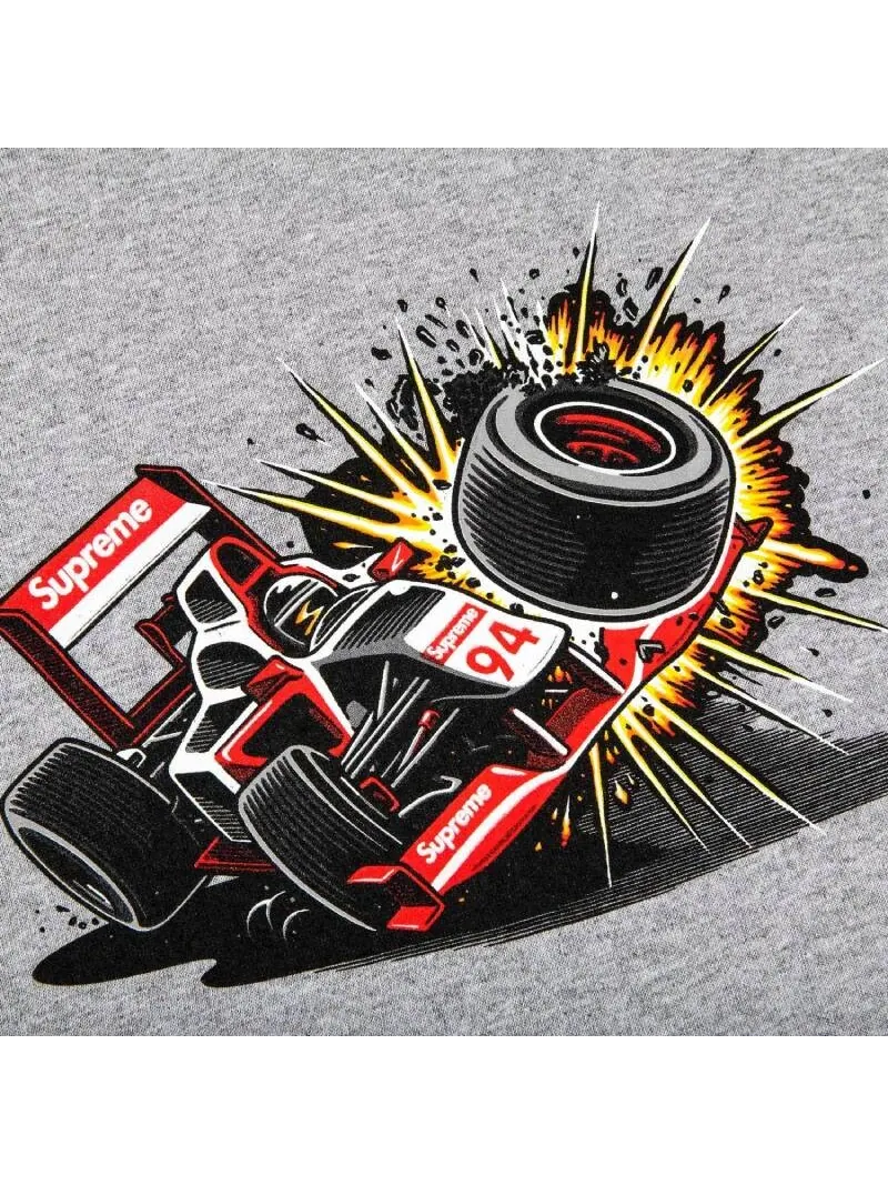 Футболка Supreme Crash — изображение 2 из 2, серый