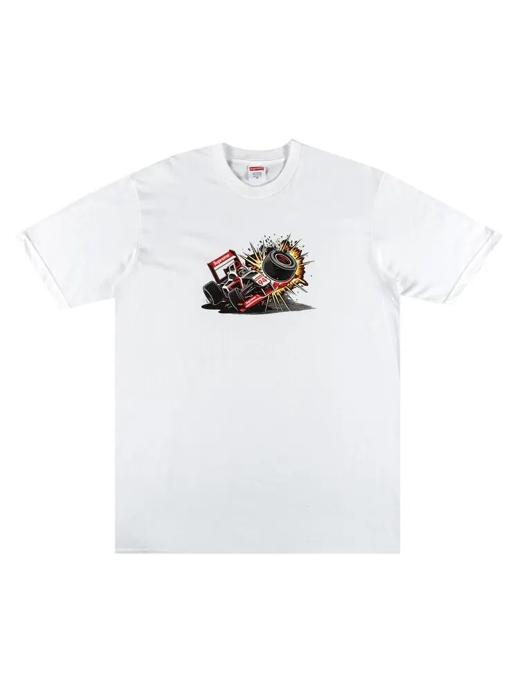 Футболка Supreme Crash Tee 'White' — изображение 1 из 2, белый