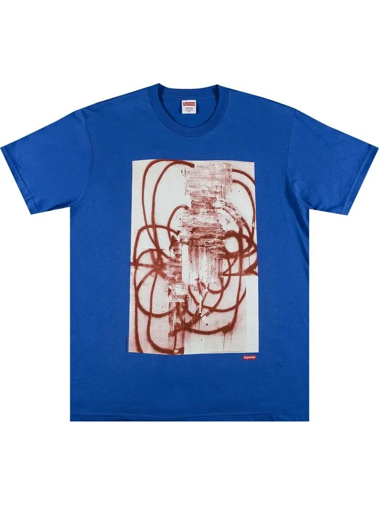 Футболка Supreme x Christopher Wool 2001 Tee 'Royal' — изображение 1 из 2, синий