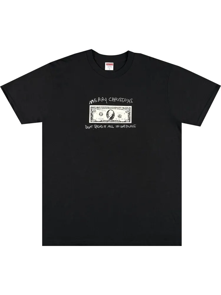 Футболка Supreme Spend It Tee 'Black' — изображение 1 из 3, черный