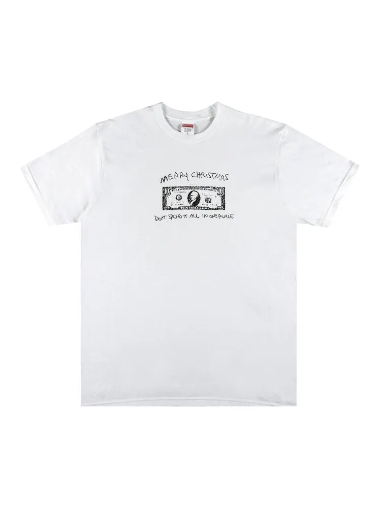 Футболка Supreme Spend It Tee 'White' — изображение 1 из 3, белый