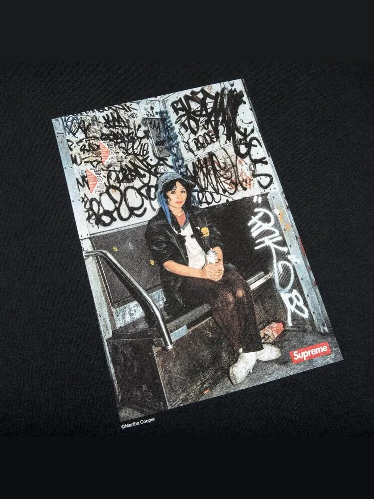 Футболка Supreme x Lady Pink Tee 'Black' — изображение 2 из 2, черный