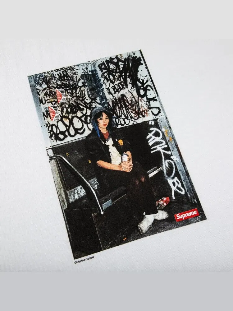 Футболка Supreme x Lady Pink Tee 'White' — изображение 2 из 2, белый