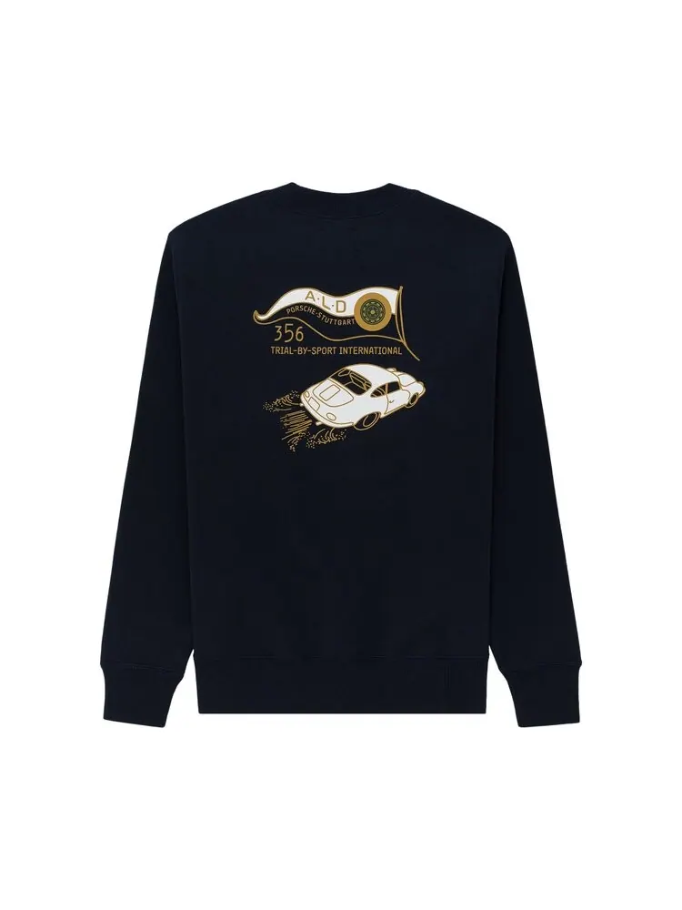 Толстовка Aimé Leon Dore x Porsche 356 Crewneck 'Navy Blazer' — изображение 2 из 2, синий