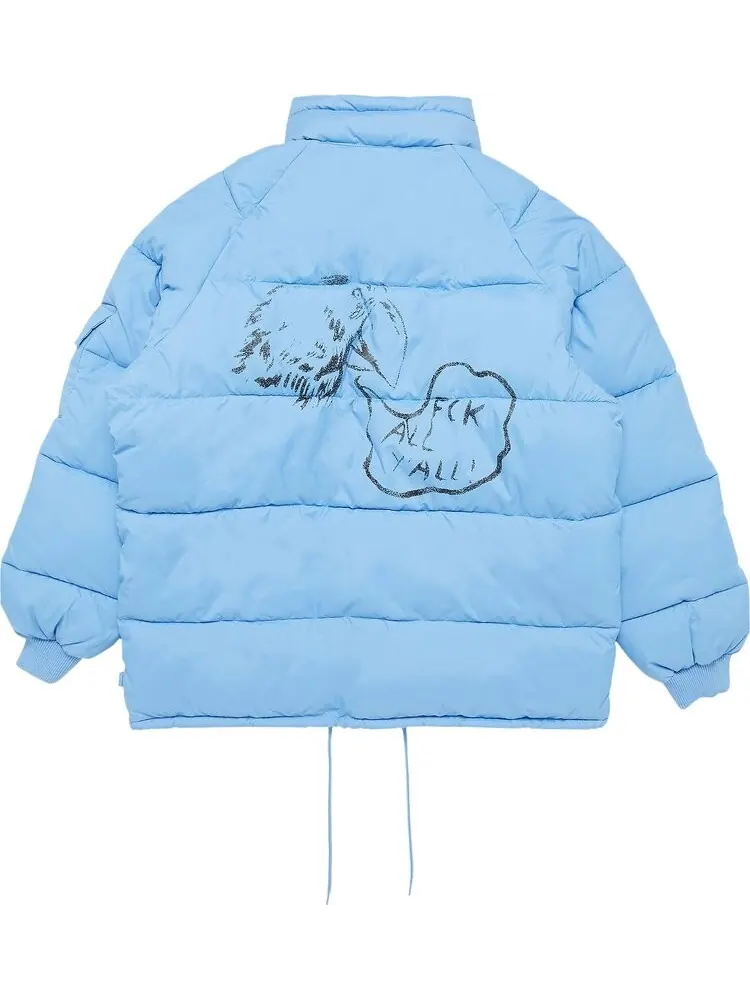 Куртка Supreme x Raymond Pettibon Mechanics Jacket 'Light Blue' — изображение 2 из 3, синий