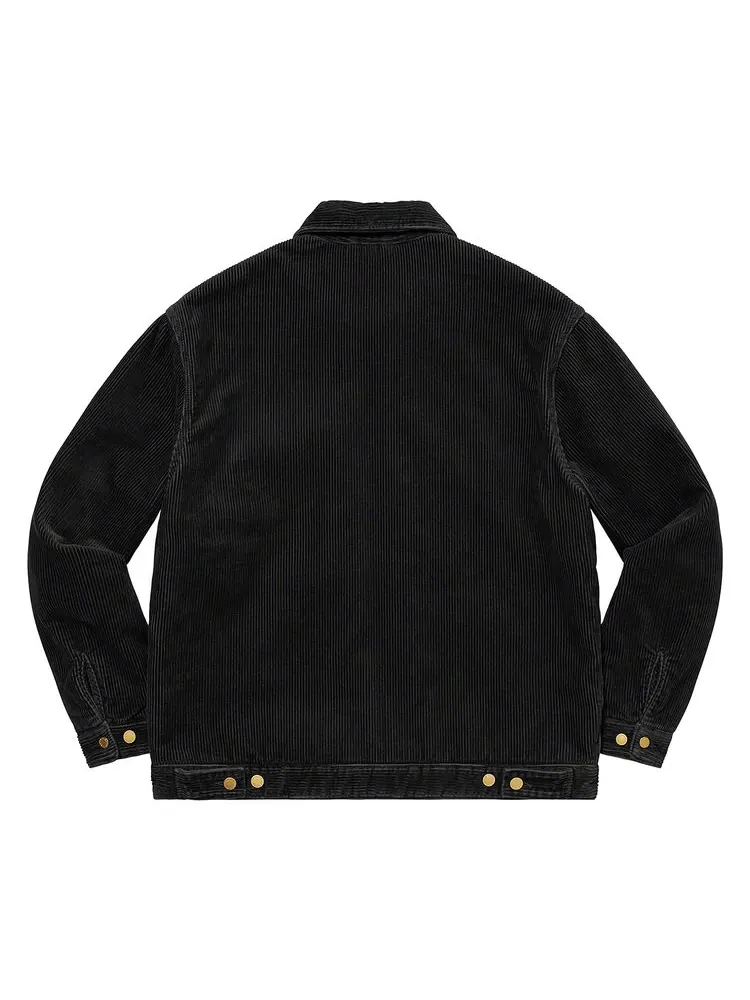 Куртка Supreme x Dickies Corduroy Work Jacket 'Black' — изображение 2 из 3, черный
