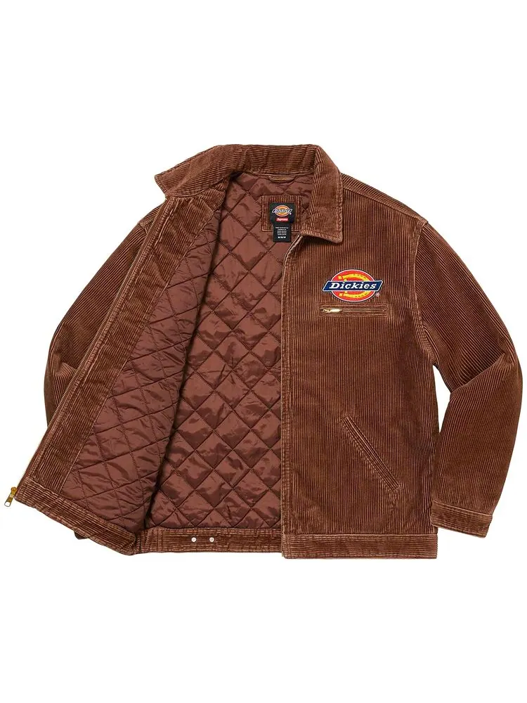 Куртка Supreme x Dickies Corduroy Work Jacket 'Brown' — изображение 3 из 3, коричневый