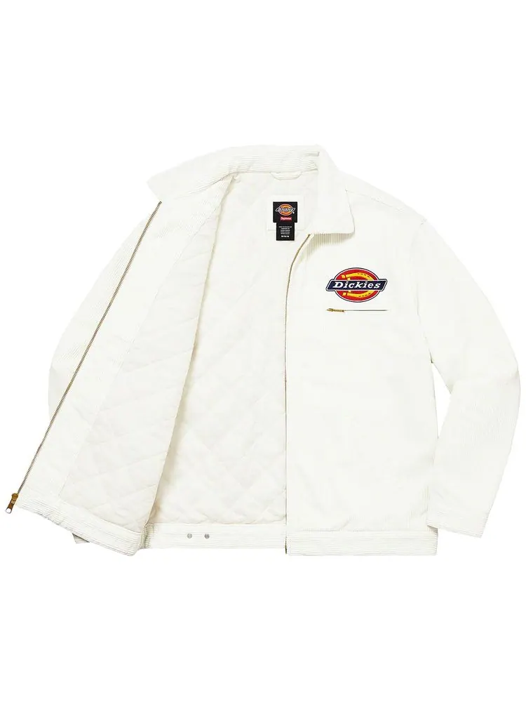 Куртка Supreme x Dickies Corduroy Work Jacket 'White' — изображение 3 из 3, белый