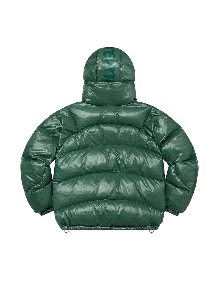 Куртка Supreme Reversible Featherweight Down Puffer Jacket 'Olive' — изображение 2 из 3, оливковый