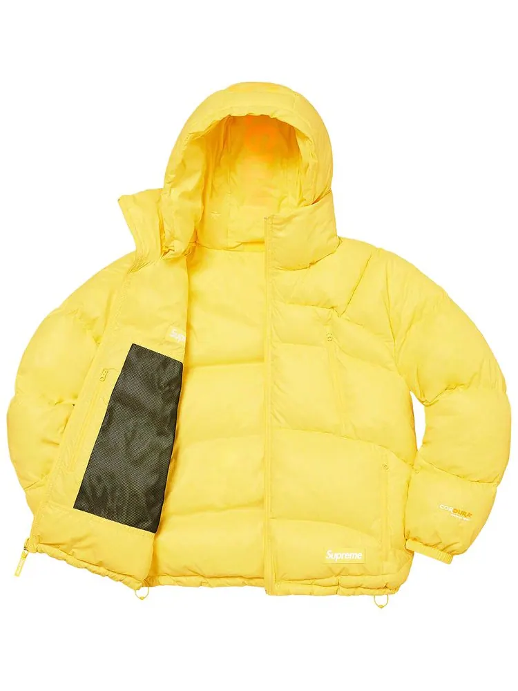 Куртка Supreme Reversible Featherweight Down Puffer Jacket 'Yellow' — изображение 3 из 3, желтый