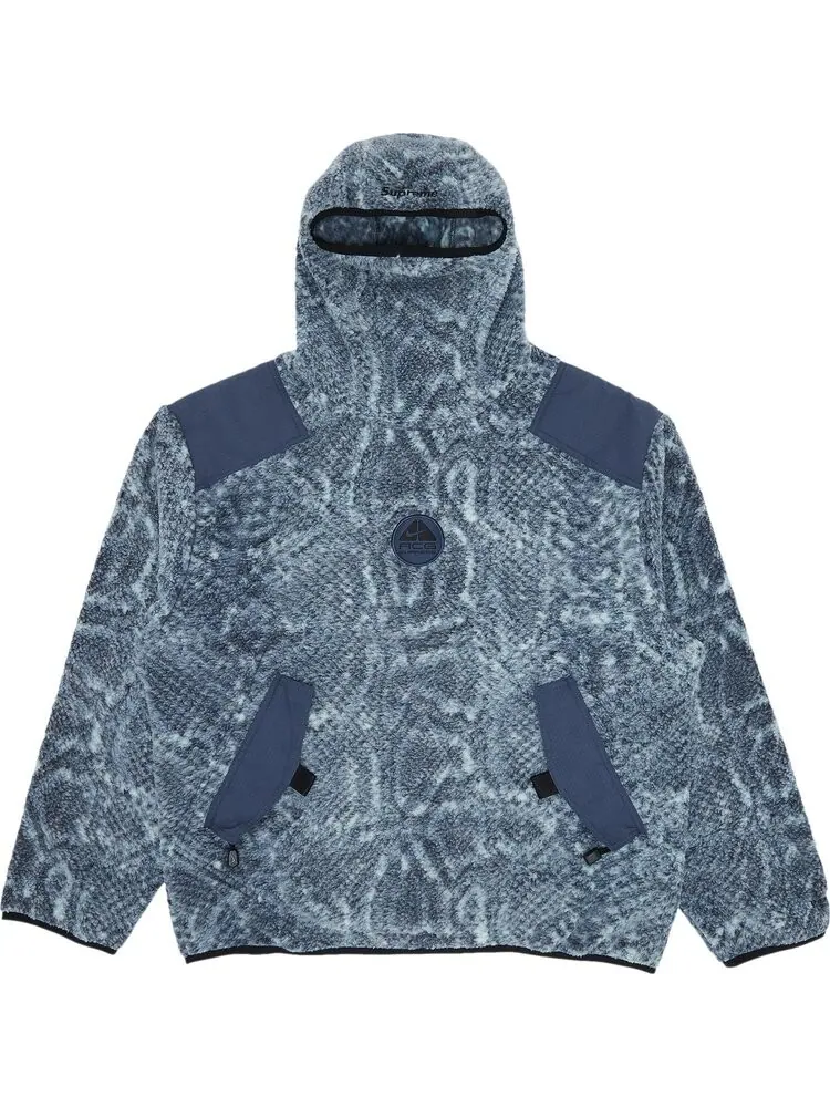 Пуловер Supreme x Nike ACG Fleece Pullover 'Mint Snakeskin' — изображение 1 из 3, синий