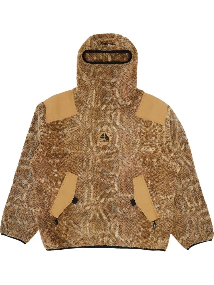 Пуловер Supreme x Nike ACG Fleece Pullover 'Gold Snakeskin' — изображение 1 из 3, золото