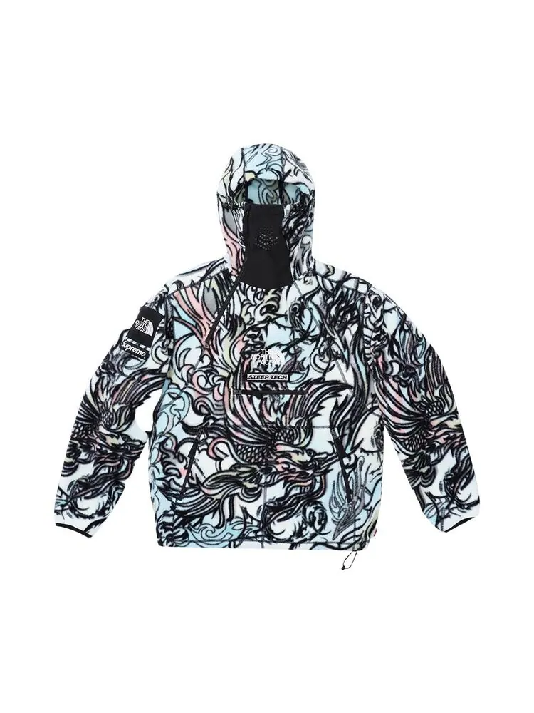 Пуловер Supreme x The North Face Steep Tech Fleece Pullover Multicolor Dragon — изображение 1 из 1, мульти