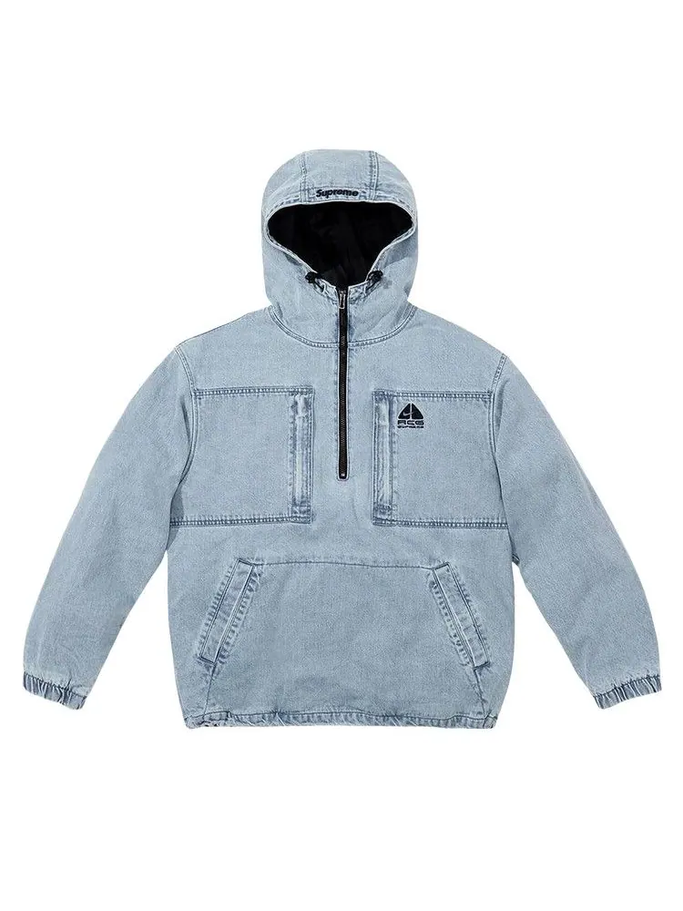 Куртка Supreme x Nike ACG Denim Pullover — изображение 1 из 2, синий