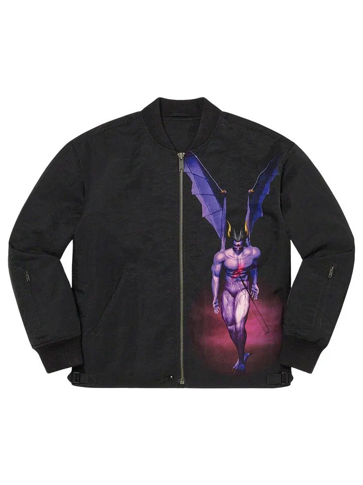 Куртка Supreme x Yohji Yamamoto x TEKKEN Nylon Bomber Jacket — изображение 1 из 2, черный