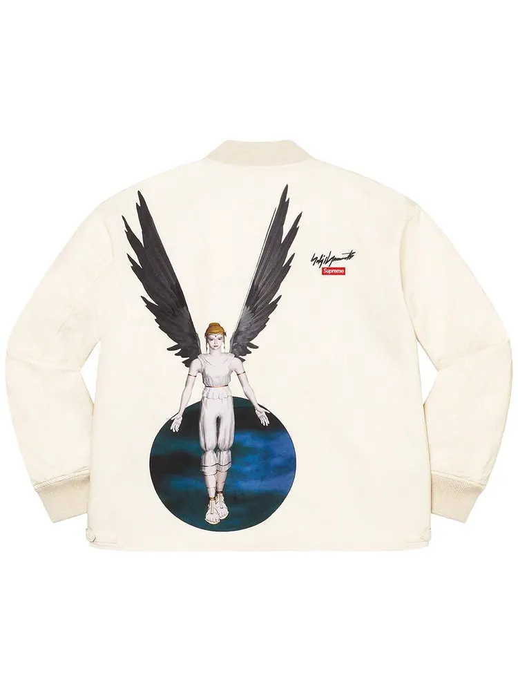 Куртка Supreme x Yohji Yamamoto x TEKKEN Nylon Bomber Jacket 'Natural' — изображение 2 из 2, прозрачный