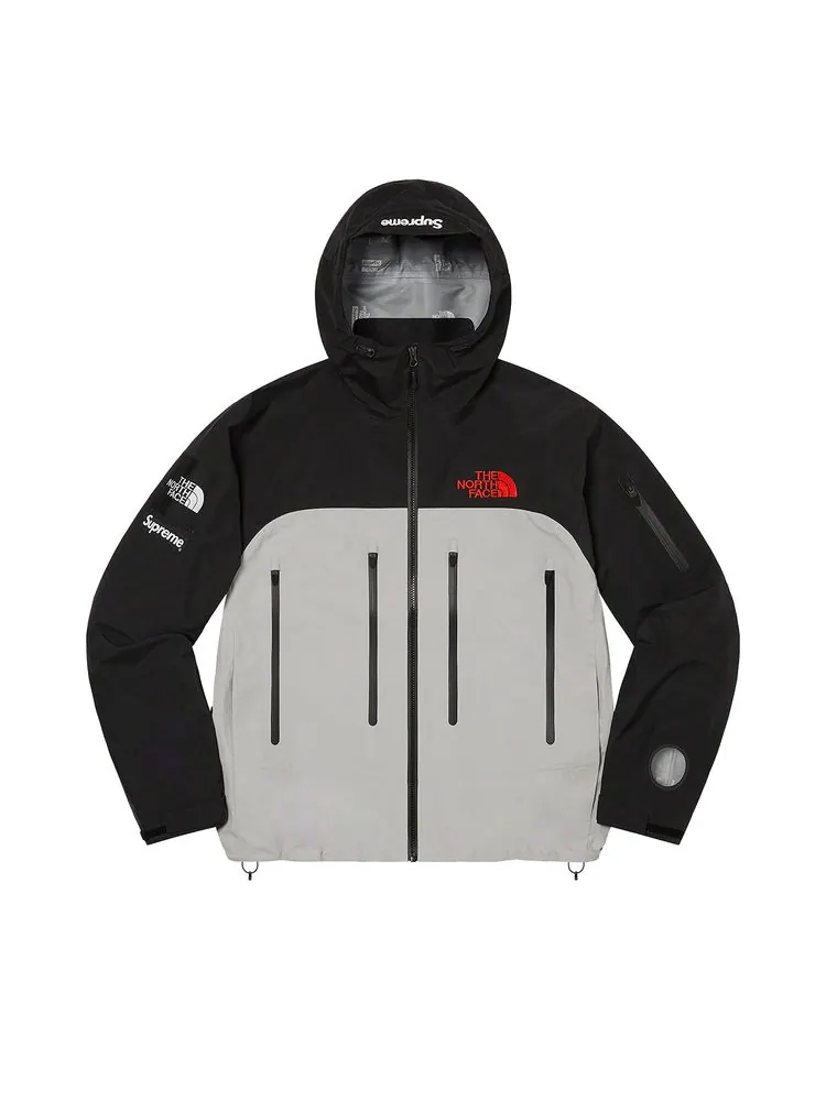 Куртка Supreme x The North Face Taped Seam Shell Jacket 'Grey' — изображение 1 из 3, серый