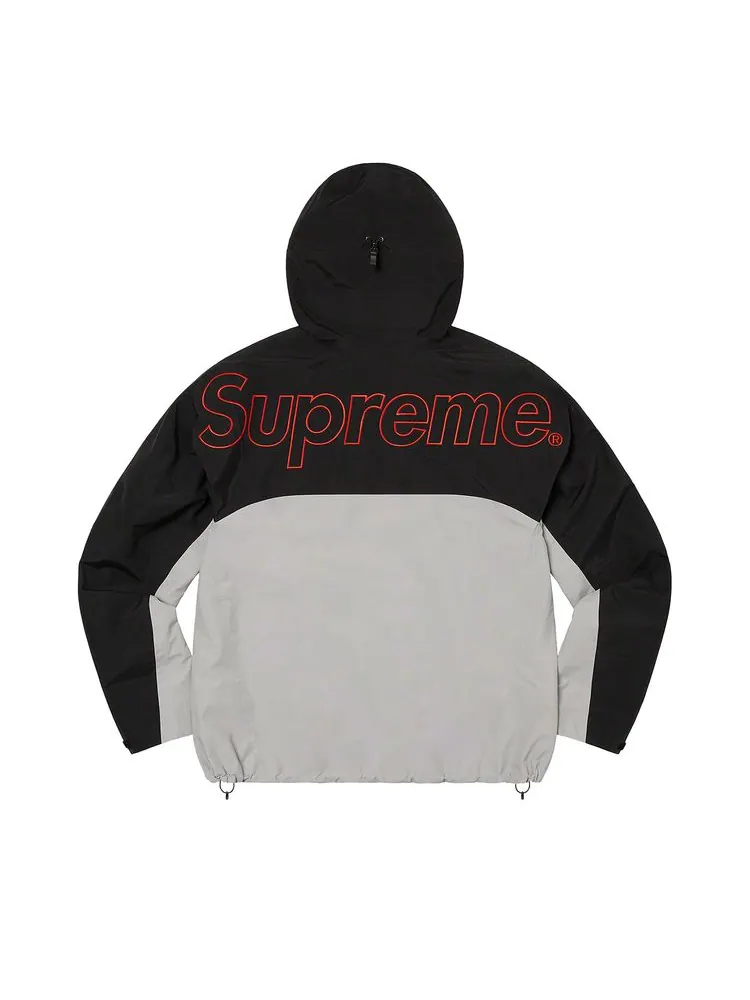 Куртка Supreme x The North Face Taped Seam Shell Jacket 'Grey' — изображение 2 из 3, серый