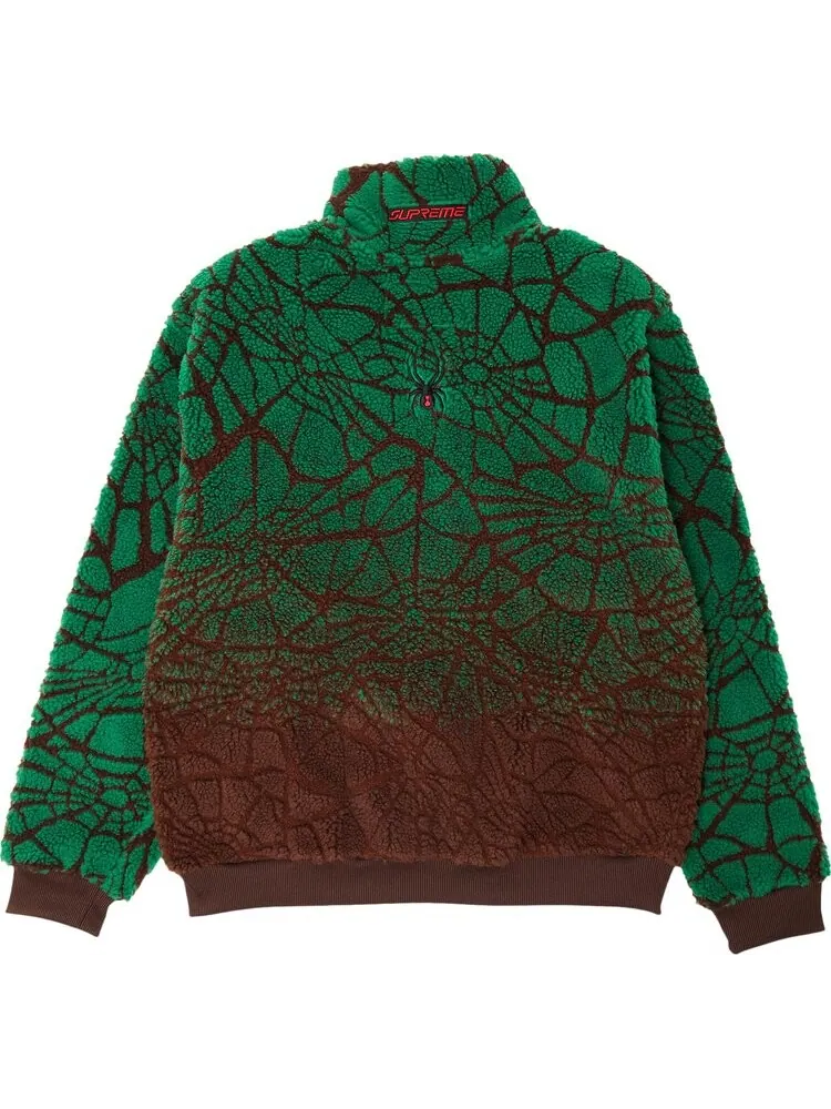 Куртка Supreme x Spyder Web Polar Fleece Jacket 'Brown' — изображение 2 из 3, коричневый