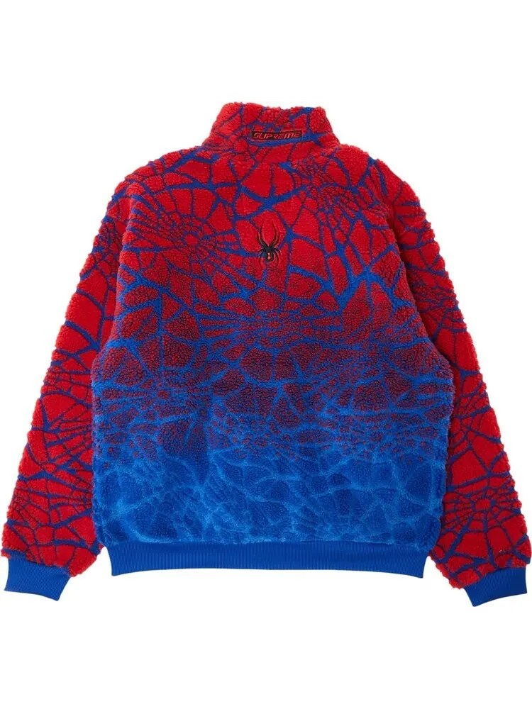 Куртка Supreme x Spyder Web Polar Fleece Jacket 'Royal' — изображение 2 из 3, синий