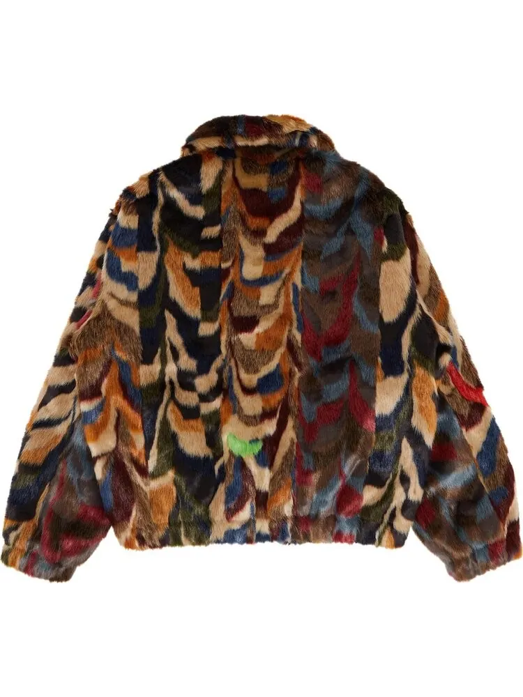 Куртка Supreme Multicolor Faux Fur Bomber Jacket 'Multicolor' — изображение 2 из 3, мульти