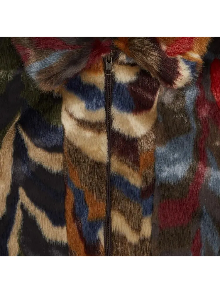 Куртка Supreme Multicolor Faux Fur Bomber Jacket 'Multicolor' — изображение 3 из 3, мульти