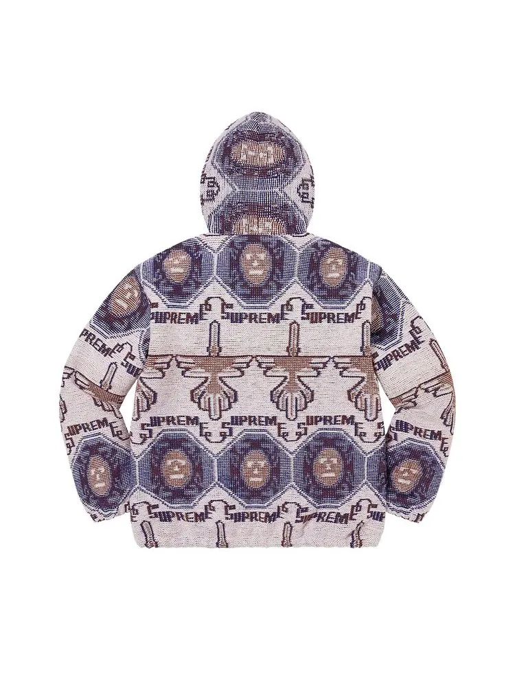Куртка Supreme Woven Hooded Jacket 'Dusty Lilac' — изображение 2 из 3, лайловый