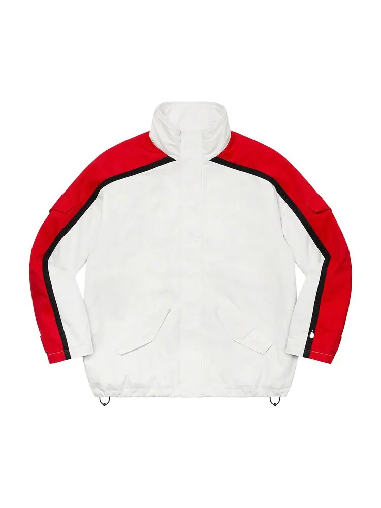 Куртка Supreme Brushed Twill Zip Jacket 'White' — изображение 1 из 3, белый