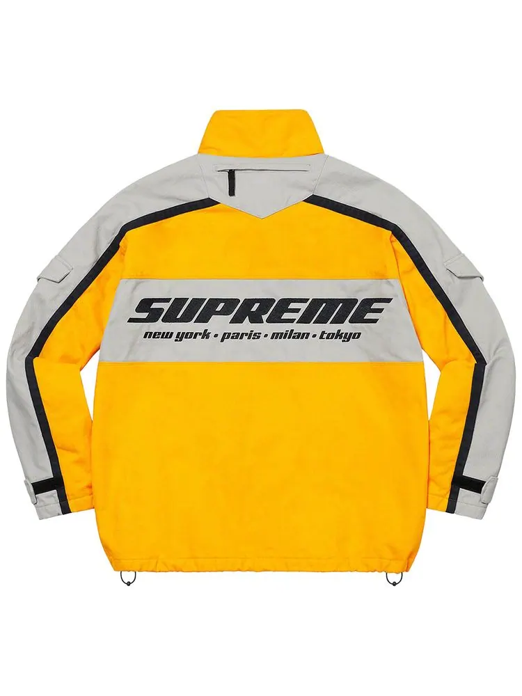 Куртка Supreme Brushed Twill Zip Jacket 'Yellow' — изображение 2 из 2, желтый