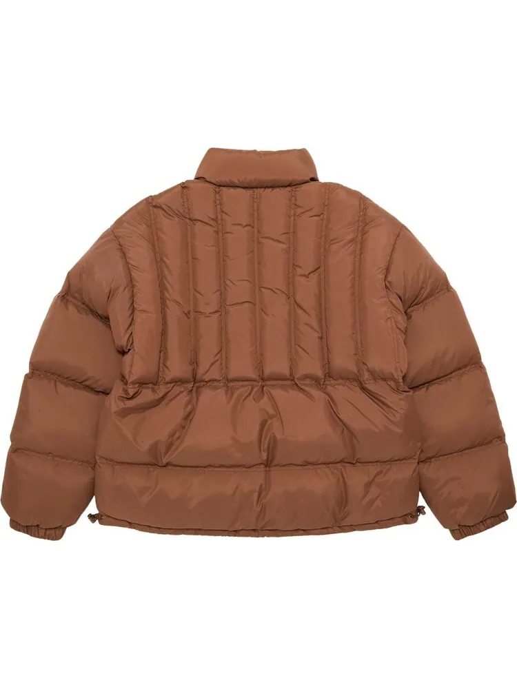 Пуховик Supreme Flannel Reversible Puffer Jacket 'Brown' — изображение 2 из 4, коричневый