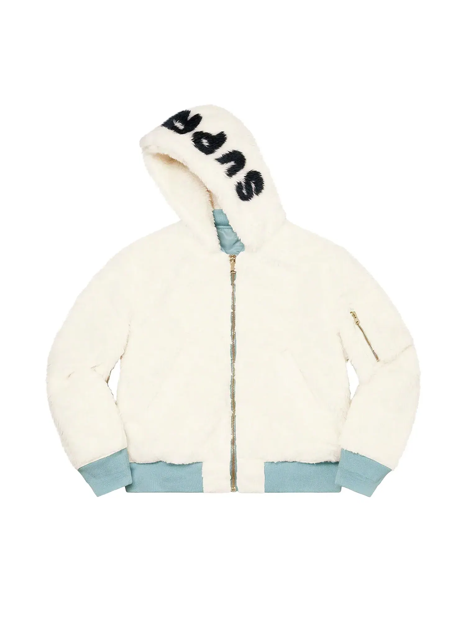 Куртка Supreme Faux Fur Reversible MA-1 — изображение 2 из 2, светлый синий