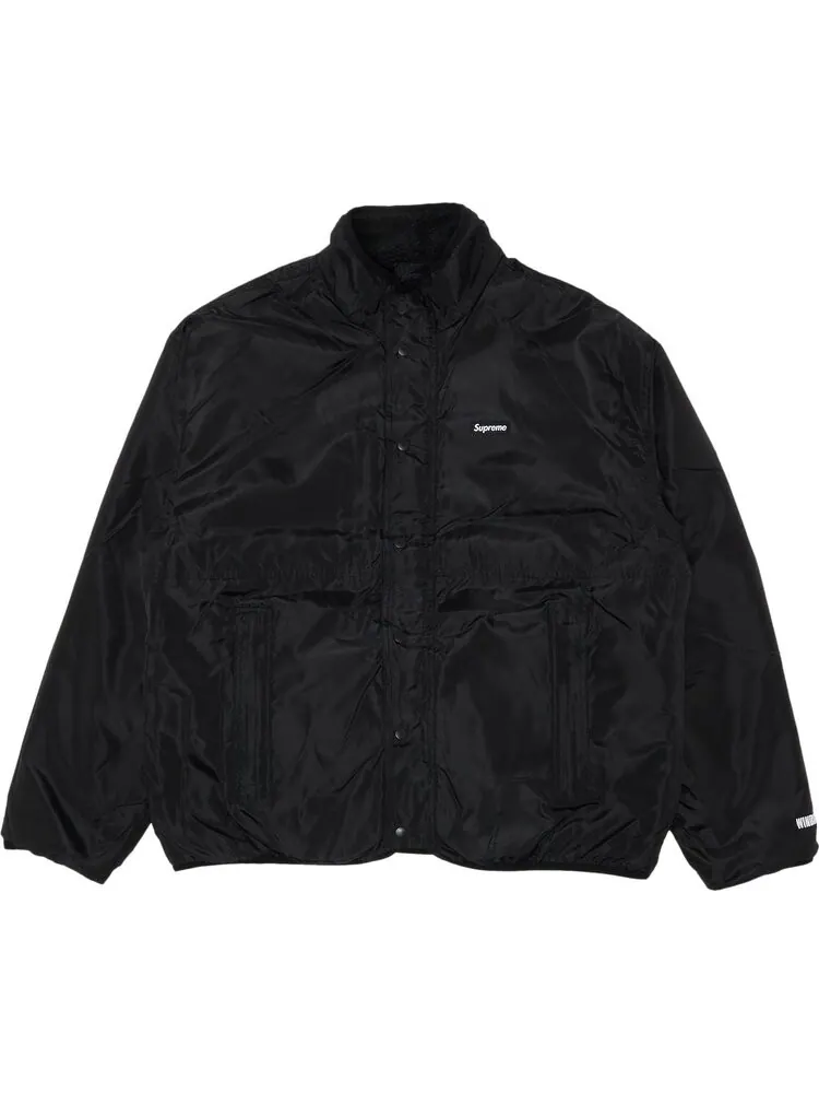 Куртка Supreme Geo Reversible WINDSTOPPER Fleece Jacket 'Black' — изображение 3 из 4, черный