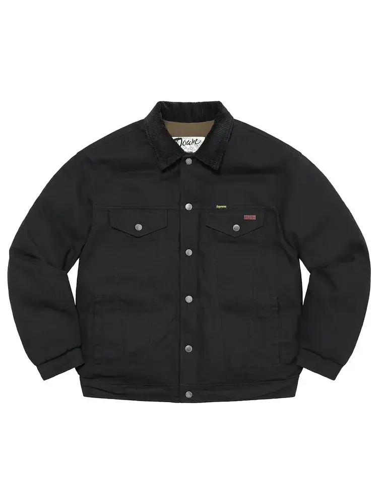 Куртка-тракер Supreme x Schott Canvas Down Trucker Jacket — изображение 1 из 3, черный
