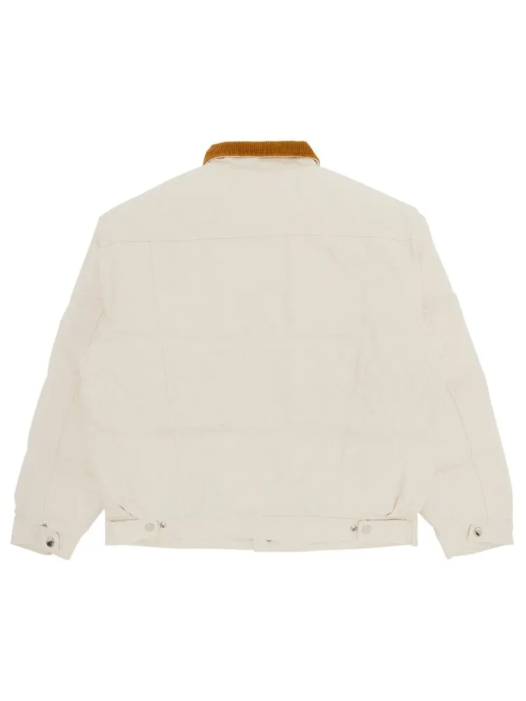Куртка Supreme x Schott Canvas Down Trucker Jacket — изображение 2 из 2, бежевый