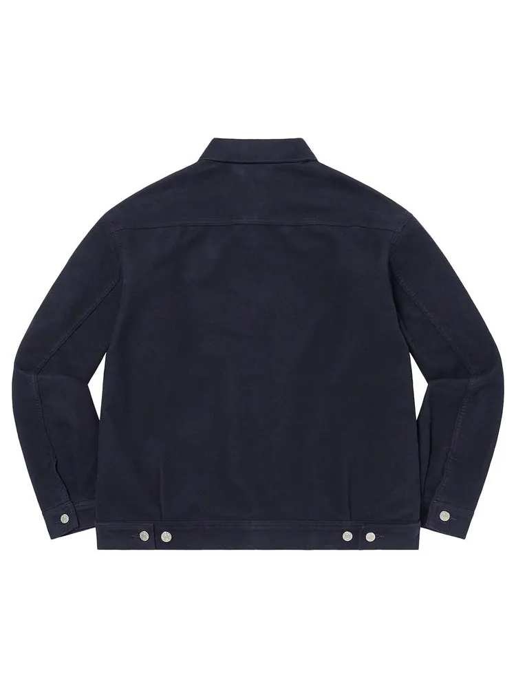 Куртка Supreme Moleskin Work Jacket 'Navy' — изображение 2 из 2, темно-синий