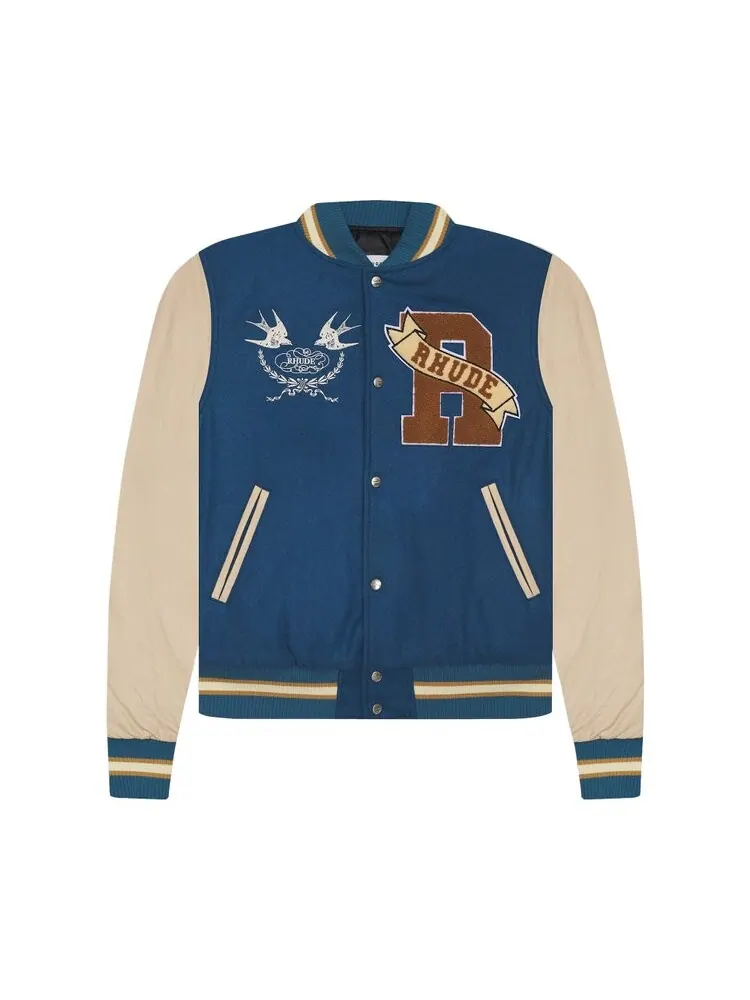 Куртка Rhude Sparrow Varsity 'Slate/Creme'