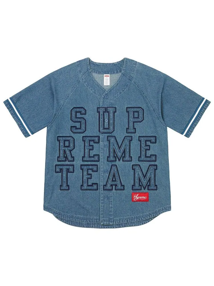 Джерси Supreme Denim Baseball Jersey — изображение 1 из 1, синий