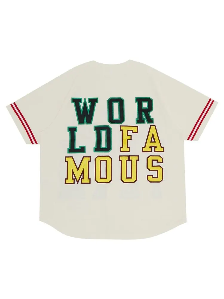 Футболка Supreme Denim Baseball Jersey 'White' — изображение 2 из 3, белый