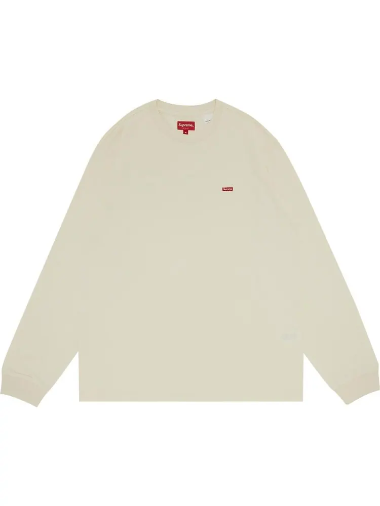 Лонгслив Supreme Small Box Long-Sleeve Tee 'Natural' — изображение 1 из 3, бежевый