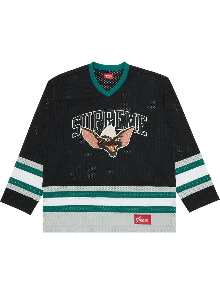 Футболка Supreme Gremlins Hockey Jersey 'Black' — изображение 1 из 3, черный