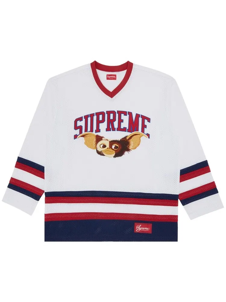 Футболка Supreme Gremlins Hockey Jersey 'White' — изображение 1 из 3, белый