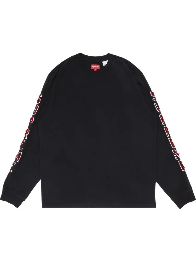 Лонгслив Supreme Cut Out Long-Sleeve Top 'Black' — изображение 1 из 3, черный