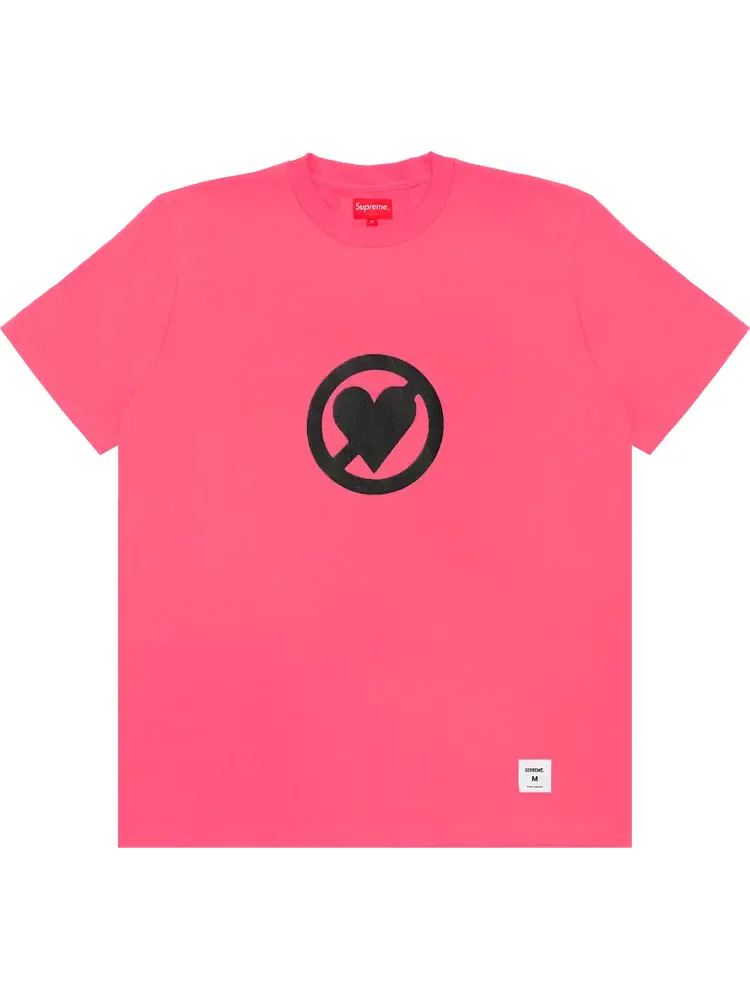 Футболка Supreme No Love Short-Sleeve Top 'Pink' — изображение 1 из 1, розовый