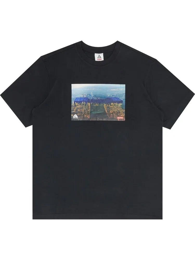 Футболка Supreme x Nike ACG Grid Tee 'Black' — изображение 1 из 3, черный