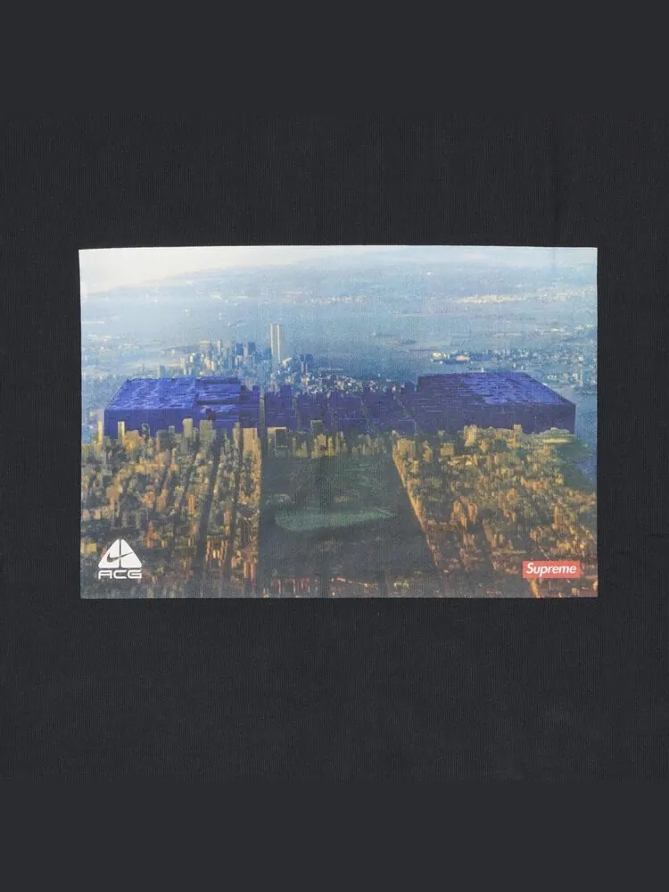 Футболка Supreme x Nike ACG Grid Tee 'Black' — изображение 3 из 3, черный
